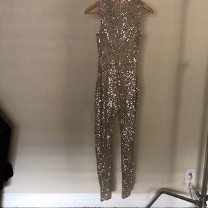 Fashion nova sequin jumpsuit